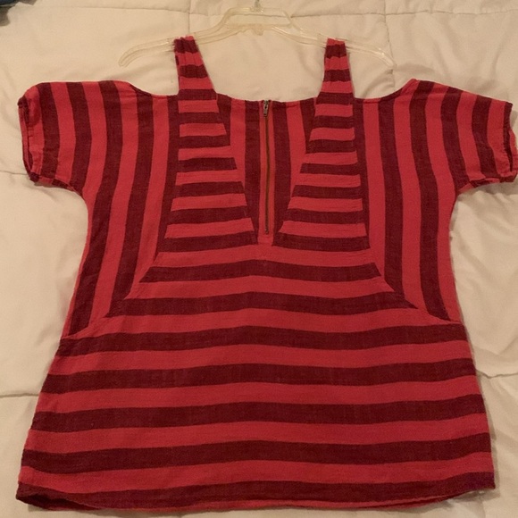 Soft Surroundings Linen Blend! Fun details like POCKETS and Exposed Zipper! - Picture 7 of 9